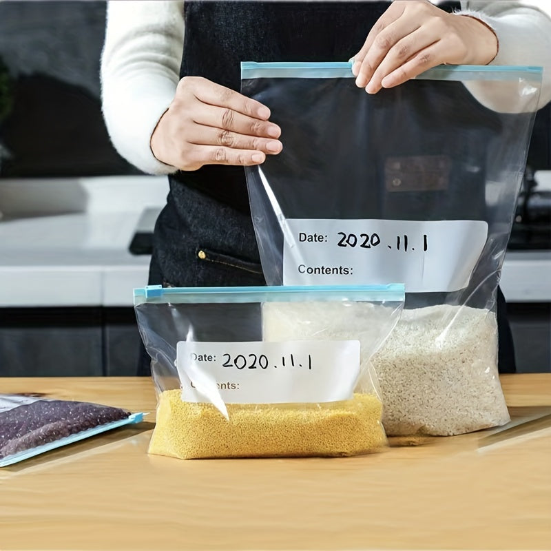 25pcs Reusable Zipper Bag Food Storage Leakproof Airtight BPA Self Standing Stor