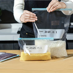 25pcs Reusable Zipper Bag Food Storage Leakproof Airtight BPA Self Standing Stor