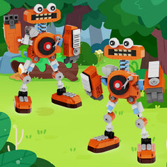 305pcs My Singing Monster Orange Monster Building Blocks Toy