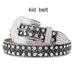 Hip Hop Rhinestone Belt Boys Girls Jeans Pant Holiday Birthday