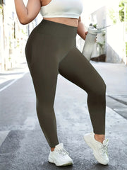 Ribbed High Rise Yoga Leggings