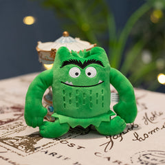 6pcs Colorful Monster Plush Toys for Kids Angry Emotional Soft Polyester Blend