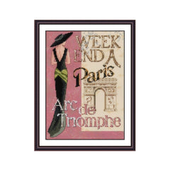 Beginner Cross Stitch Kit Handwork Embroidery Thread Needles Printed Cloth