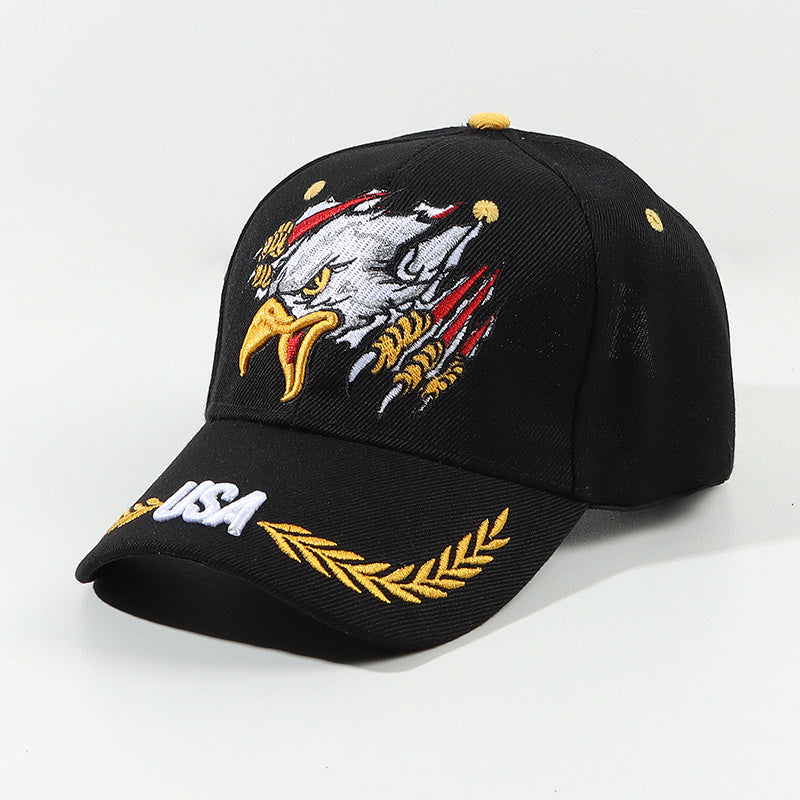 Eagle Embroidery Baseball Cap Lightweight Dad Hat Adjustable Sunshade