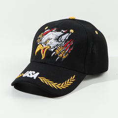 Eagle Embroidery Baseball Cap Lightweight Dad Hat Adjustable Sunshade