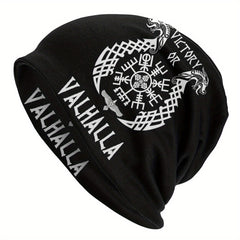 Thin Viking Style Bonnet Hat With Tree Of Life Pattern