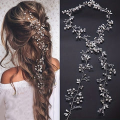 Bridal Pearl Braided Hairband Wedding Dress Accessories