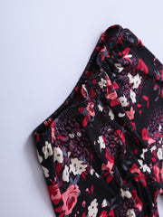 Floral Print Lounge Shorts Set