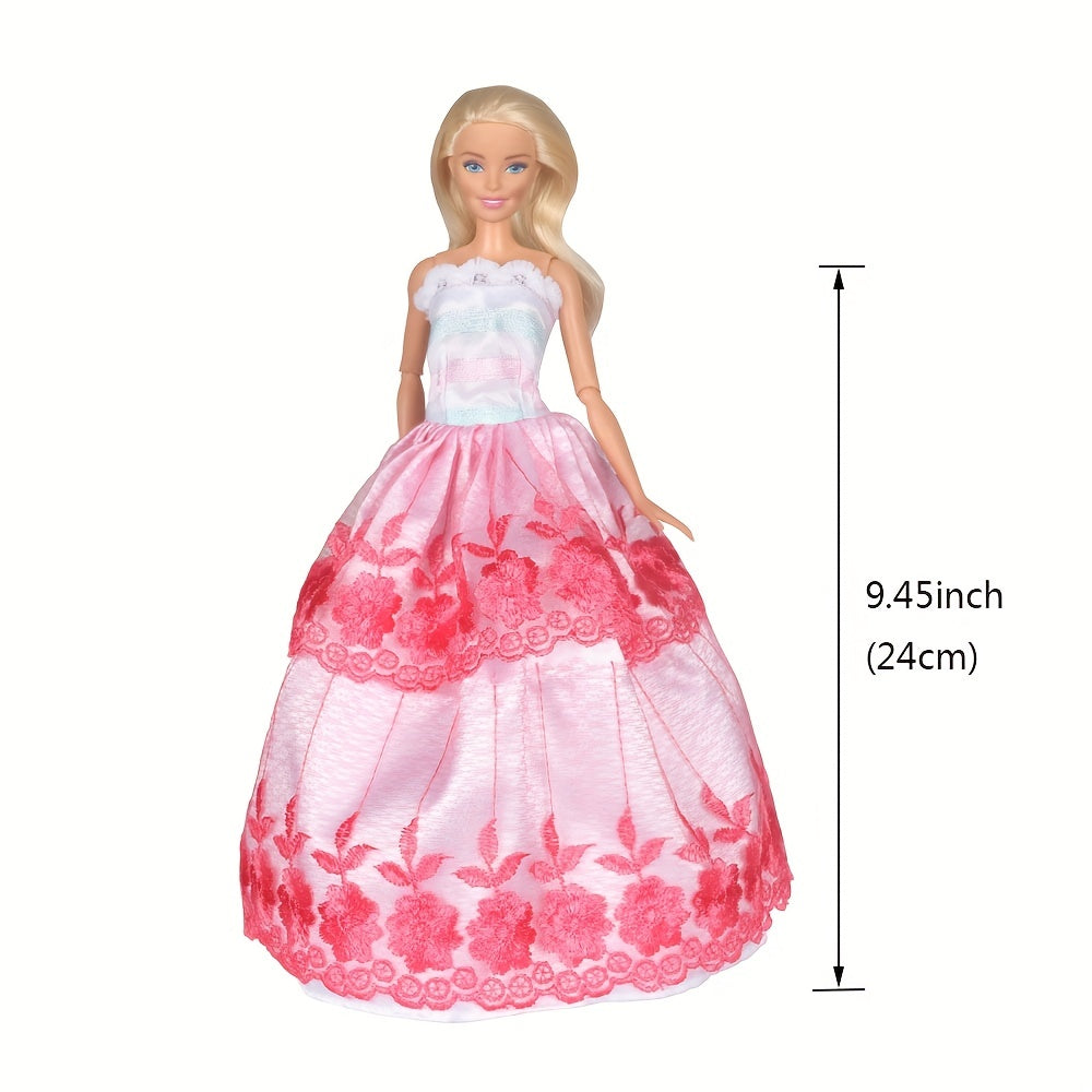 5 Pcs Doll Clothes Wedding Gowns Party Dresses For 29 21 Cm Girl Doll
