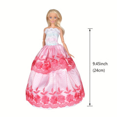 5 Pcs Doll Clothes Wedding Gowns Party Dresses For 29 21 Cm Girl Doll
