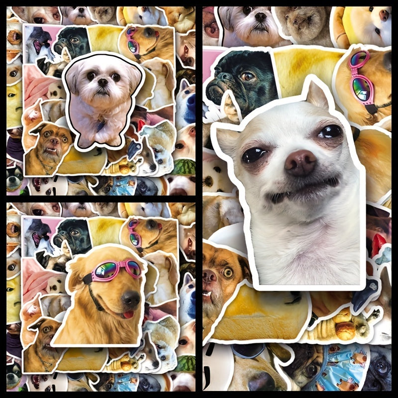50pcs Puppy Series Stickers For Motorcycle Laptop Cup - Waterproof Sticker