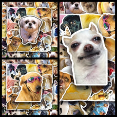 50pcs Puppy Series Stickers For Motorcycle Laptop Cup - Waterproof Sticker
