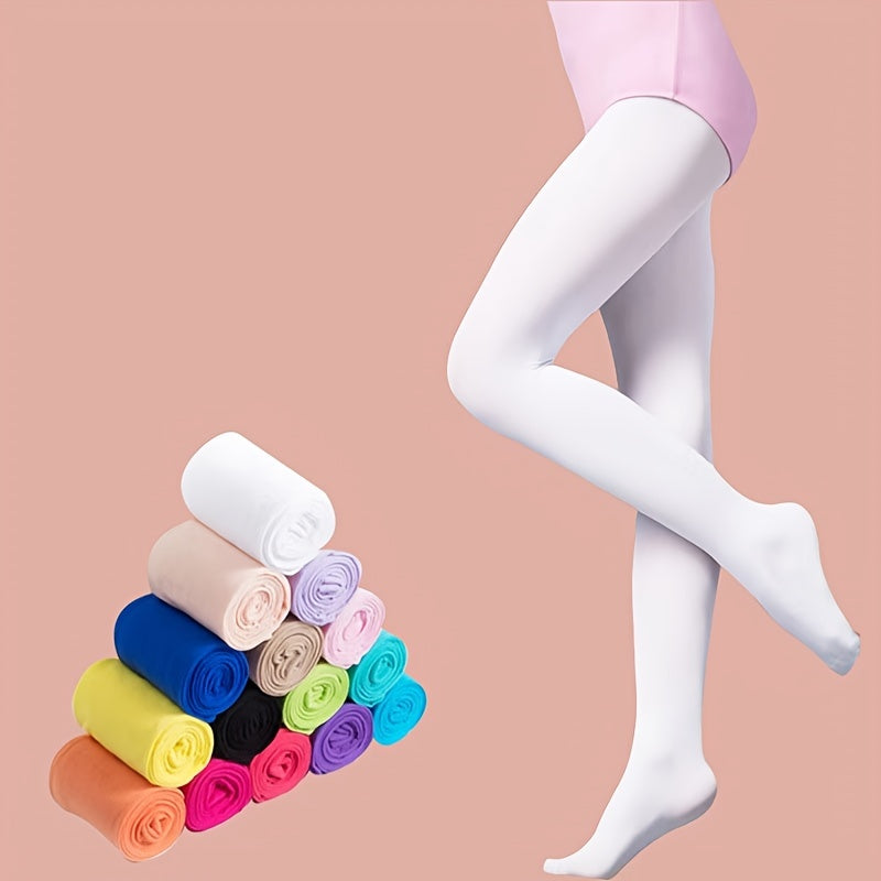 3 Pairs Girl's Ballet Tights Knitted Nylon Soft Dance Pants