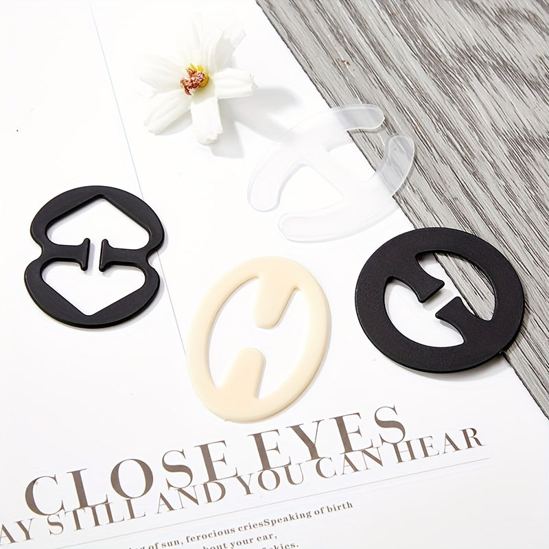 5pcs Invisible Bra Strap Clips Non slip Buckles for Braless Look