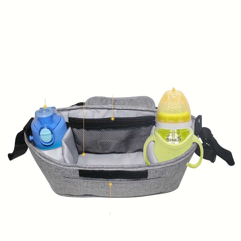 Stroller Hanging Bag Storage Mummy Bag with Cup Holder