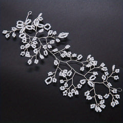 Faux Pearl Flower Head Piece Head Jewelry Bridal Wedding Hair Accessories