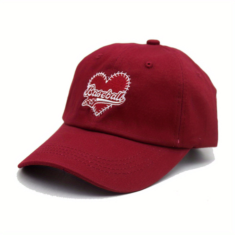 Embroidery Sunshade Baseball Cap Outdoor Peaked Cap