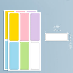 5pcs Dimension Rainbow Name Tag Sticker