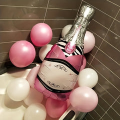 2pcs Pink Theme Wine Glass Balloon Girl Adult Birthday Party Decoration Balloons