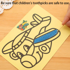 10pcs Sand Painting Set For Kids DIY Colorful Sand Making Educational Gift