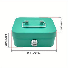 Stainless Steel Lockable Piggy Bank with Key Lock for Cash Coins & Valuables