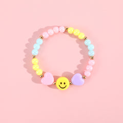Rainbow Beaded Bracelets for Girls