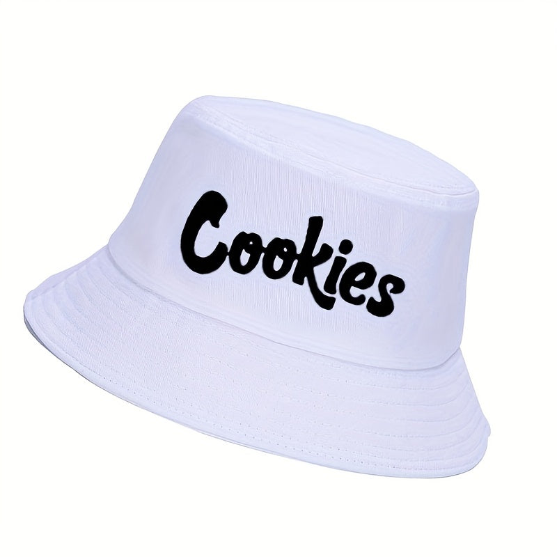 COOKIES Letter Unisex Bucket Hat Fisherman Hat Sun Hat