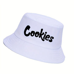 COOKIES Letter Unisex Bucket Hat Fisherman Hat Sun Hat