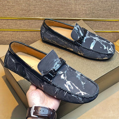 Men's Casual Pattern Formal Loafers Driving Shoes