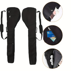 Large Capacity Portable Nylon Golf Storage Bag with Zipper