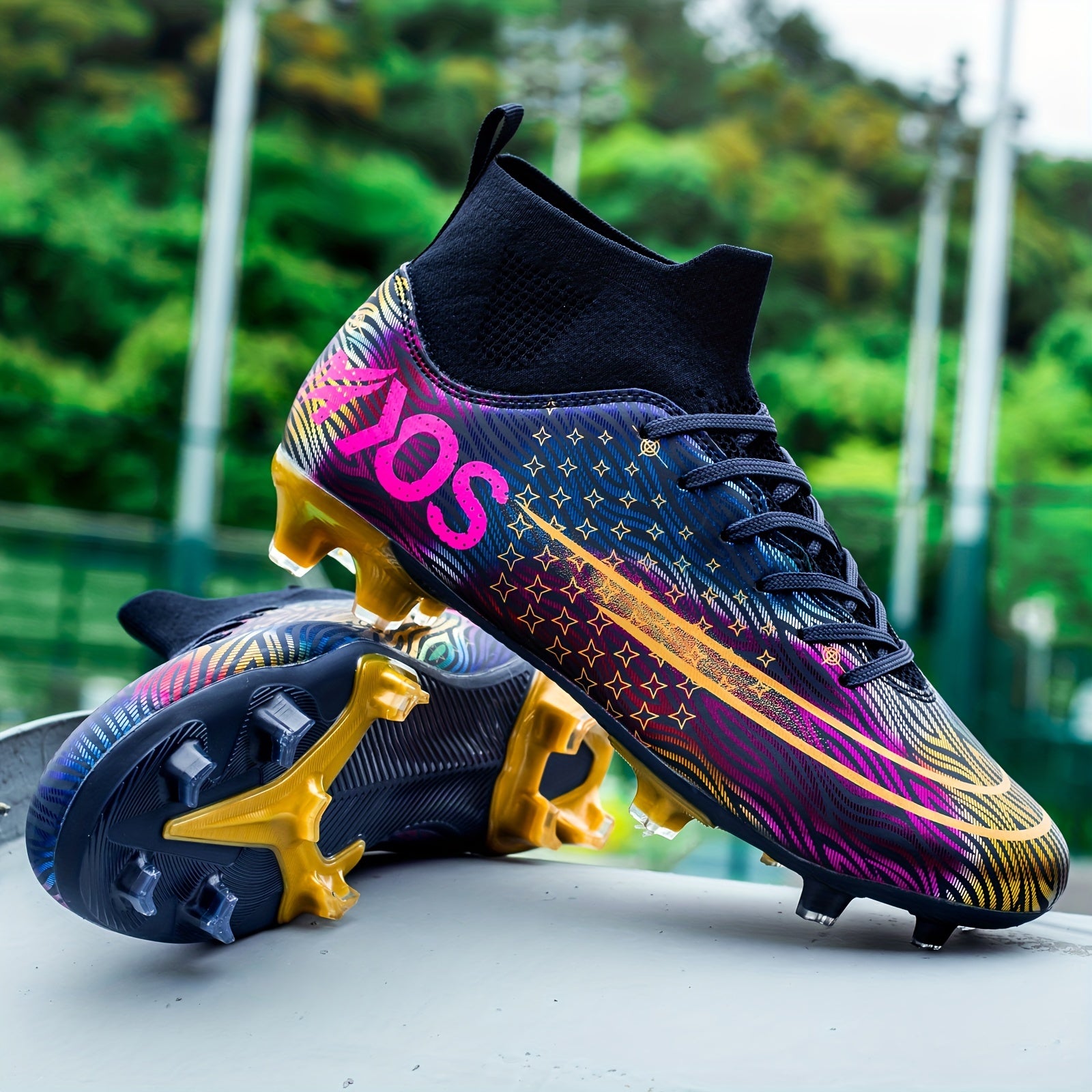 Women's Soccer Shoes AG Nailed Lawn Football Shoes