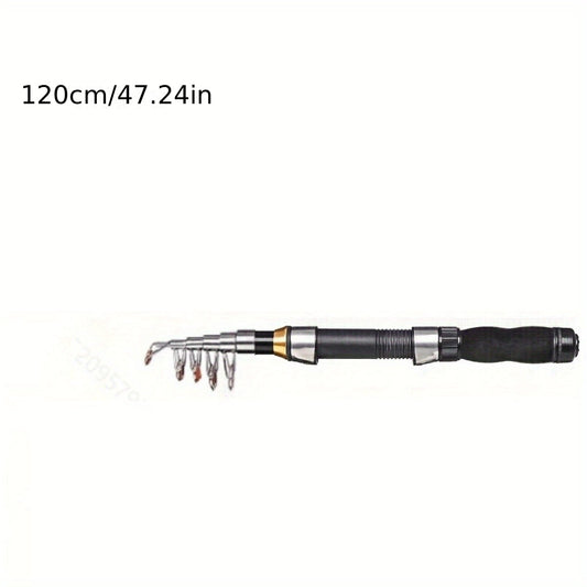 Compact Retractable Fishing Rod for Freshwater Saltwater Ice Fishing