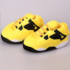 Men's Soft Plaid House Shoes Slip On Slippers Indoor Bedroom Home Shoes