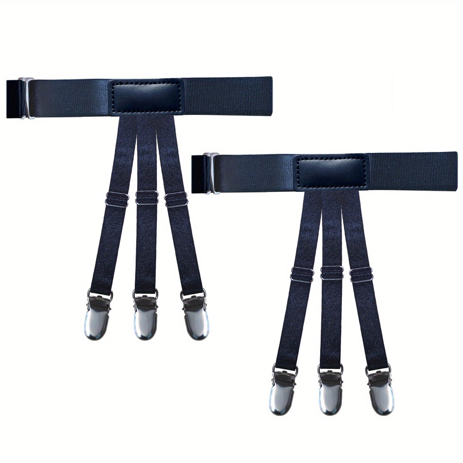 Men's Shirt Stays Adjustable Elastic Garter Military Shirts Holder