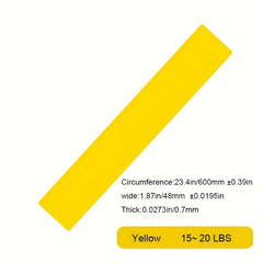 Yellow TPE Yoga Elastic Resistance Band for Body Muscle Training