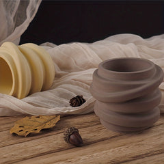 DIY Gypsum Cement Aromatherapy Candle Cup Silicone Mold