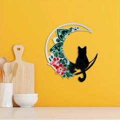 DIY Crystal Epoxy Resin Moon Cat Silicone Mold Star Moon Cat Pendant Casting