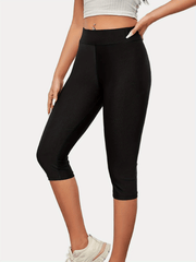 High Waist Comfy Swim Bike Cropped Pants
