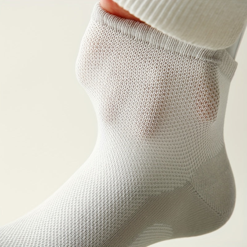6 Pairs Men's Cotton Mid-calf Socks