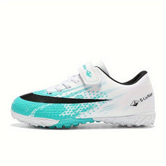 Boy's Turf Football Boots Anti-Skid Breathable Soccer Cleats