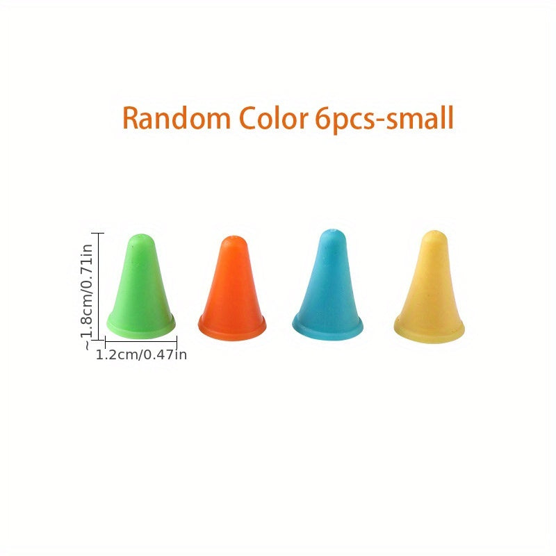 6pcs Knitting Needle Point Protectors Set with Plastic Box
