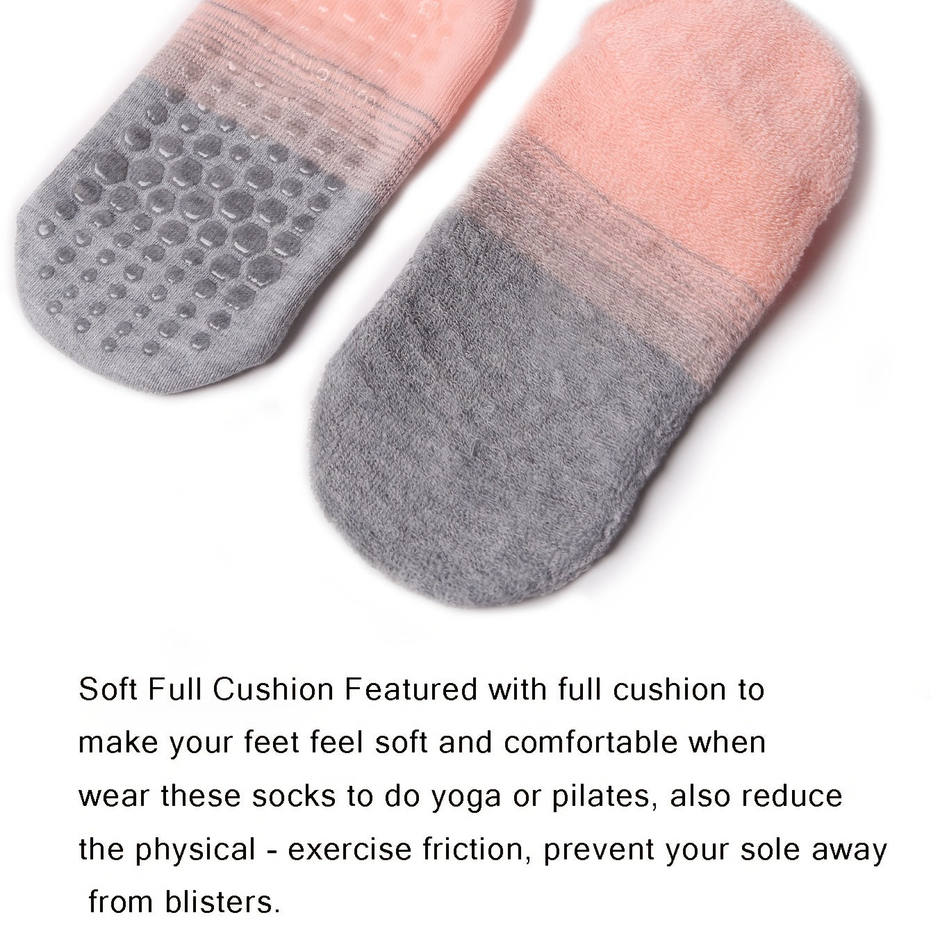 6 Pairs Women's Non-Slip Yoga Socks Soft Sports Ankle Socks