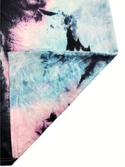 Tie Dye Print Mini Tank Dress Sleeveless Casual Dress