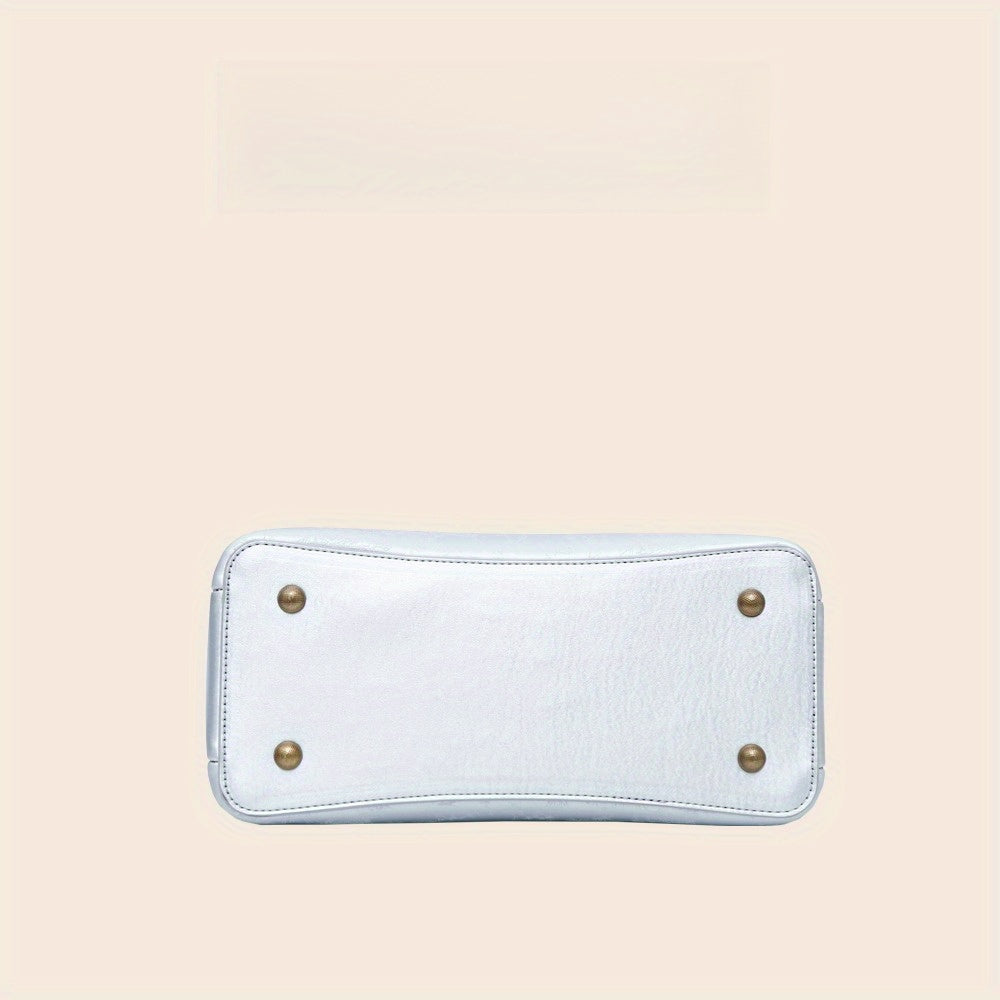 Stylish Women's Handbag with Hardware Embellishments