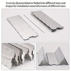 Aluminum Stove Windproof Plate for Outdoor Camping