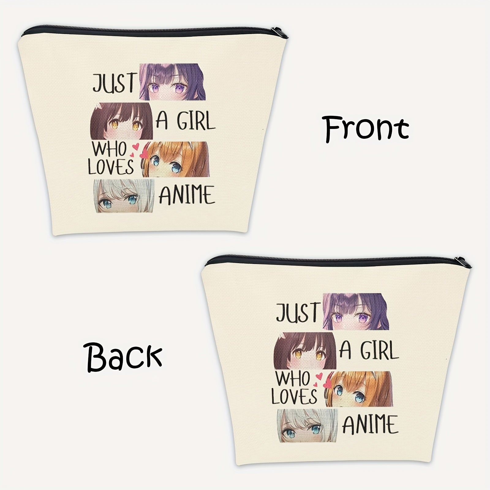 Anime Fans Makeup Bag Gift Girl Who Loves Anime Cosmetic Bag