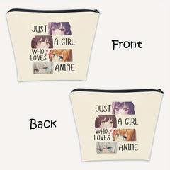 Anime Fans Makeup Bag Gift Girl Who Loves Anime Cosmetic Bag