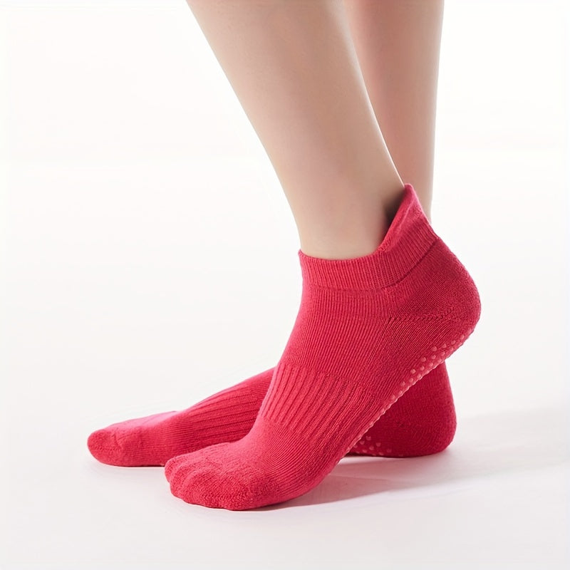 Non-slip Breathable Yoga Socks w/ Grips - Barre Ballet Pilates Fitness
