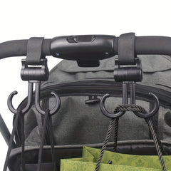 Universal Double Hook for Stroller Storage - Hangout Bags Organizer