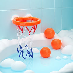 Kids Bathtub Basketball Basket & 3 Balls Set for Boys & Girls